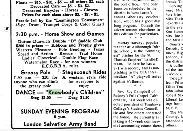 The Quadrille club in Ottawa